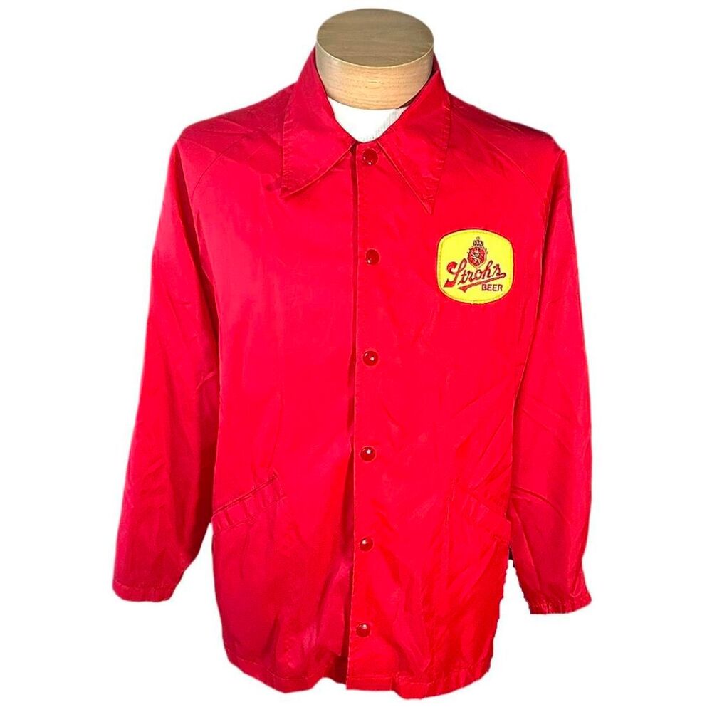Vintage 70’s Lightweight Stroh’s Beer Windbreaker Jacket by Swingster